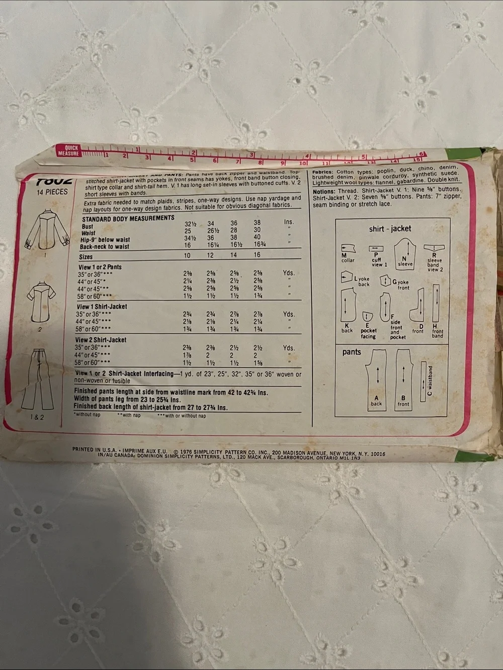 3 Vintage Simplicity Sewing Pattern Rare 7802-7814-5911 UsedComplete Instruction